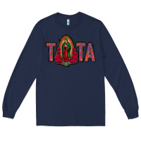 Navy tata lady of guadalupe Long Sleeve Tee - Jasminsmagicworld