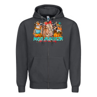 Smoke Moo Pumpkin Get Out The Way Zipper Hoodie - CowhideDigitalArt