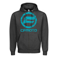Charcoal Heather CF Moto Vintage UTV ATV SXS original off road Gift Long Sleeve Zipper Hoodie - lanVoArt