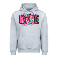 Heather Grey hope with butterfly's Urban Hoodie - AdoDesignShop