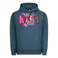 Pigment Midnight Navy hope with butterfly's Urban Hoodie - AdoDesignShop