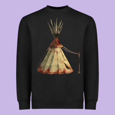Teepe Tipi Heavyweight Sweatshirt Designed By Fadigitalartstudio