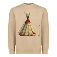 Mushroom teepe tipi Heavyweight Sweatshirt - FaDigitalArtStudio
