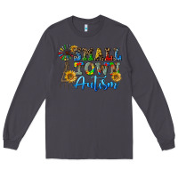 Smoke small town autism Long Sleeve Tee - CowGirlArtShop