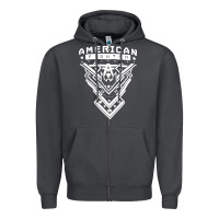 Smoke American Fighter 3 Zipper Hoodie - lanVoArt