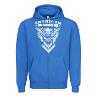 True Royal American Fighter 3 Zipper Hoodie - lanVoArt
