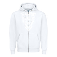 White American Fighter 3 Zipper Hoodie - lanVoArt