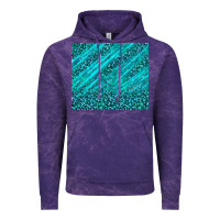 Cloud Purple blue glitter with leopard pattern Vintage Hoodie - TumblerDesignByShophia