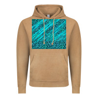 Blue Glitter With Leopard Pattern Vintage Hoodie | Teevron