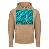 Vintage Coffee blue glitter with leopard pattern Vintage Hoodie - TumblerDesignByShophia