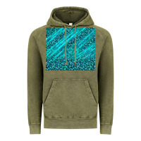 Vintage Olive blue glitter with leopard pattern Vintage Hoodie - TumblerDesignByShophia