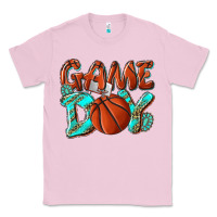 Bubblegum Pink Game day leopard basketball Classic Tee - NancyCooperArtShop