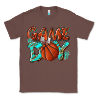 Chestnut Game day leopard basketball Classic Tee - NancyCooperArtShop