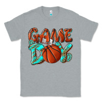 Heather Grey Game day leopard basketball Classic Tee - NancyCooperArtShop