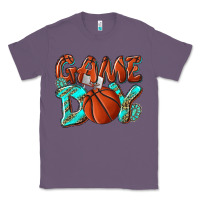 Lavender Game day leopard basketball Classic Tee - NancyCooperArtShop