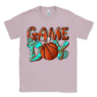 Lilac Game day leopard basketball Classic Tee - NancyCooperArtShop