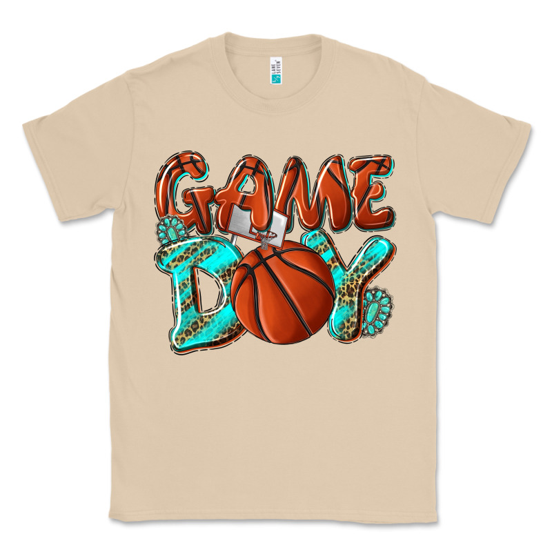 Game Day Leopard Basketball Classic Tee by NancyCooperArtShop | Teevron