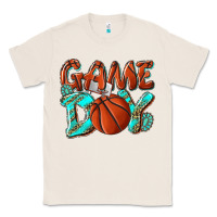 Natural Game day leopard basketball Classic Tee - NancyCooperArtShop