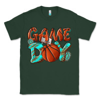 Sports Green Game day leopard basketball Classic Tee - NancyCooperArtShop