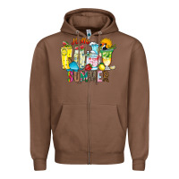 Chestnut hello summer drink Zipper Hoodie - CowhideDigitalArt