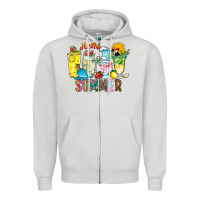 Hello Summer Drink Zipper Hoodie | Teevron