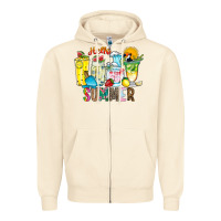 Sandshell hello summer drink Zipper Hoodie - CowhideDigitalArt