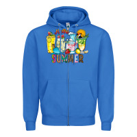 True Royal hello summer drink Zipper Hoodie - CowhideDigitalArt
