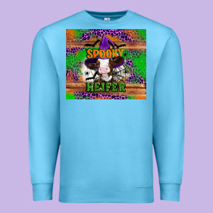 Spooky Heifer Premium Sweatshirt Designed By Artiststas