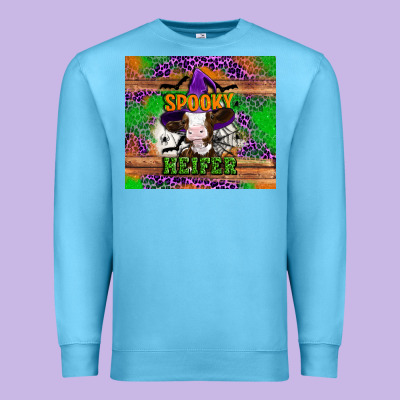 Spooky Heifer Premium Sweatshirt Designed By Artiststas