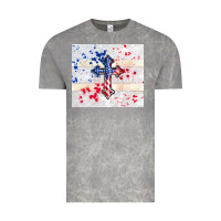 Cloud Rock 4th of july flag cross Vintage Tee - TumblerDesignByShophia