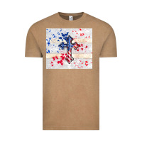 Vintage Coffee 4th of july flag cross Vintage Tee - TumblerDesignByShophia