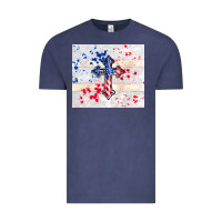 Vintage Denim 4th of july flag cross Vintage Tee - TumblerDesignByShophia