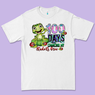 100 Days Chancing My Students Crow Premium Tee Designed By Sublimationcraftshop