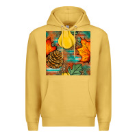 Antique Gold fall pumpkins seamless pattern Premium Hoodie - BundleAndBundleShop