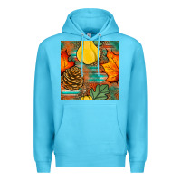 Ocean Blue fall pumpkins seamless pattern Premium Hoodie - BundleAndBundleShop