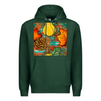 Sports Green fall pumpkins seamless pattern Premium Hoodie - BundleAndBundleShop