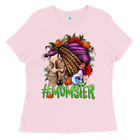 Bubblegum Pink momster halloween momlife Ladies Tee - Jasminsmagicworld