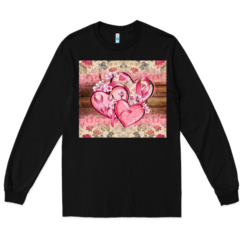 Cancer Hearts Long Sleeve Tee by CowGirlArtShop | Teevron