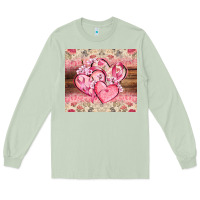 Matcha cancer hearts Long Sleeve Tee - CowGirlArtShop