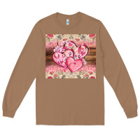 Toasted Coconut cancer hearts Long Sleeve Tee - CowGirlArtShop