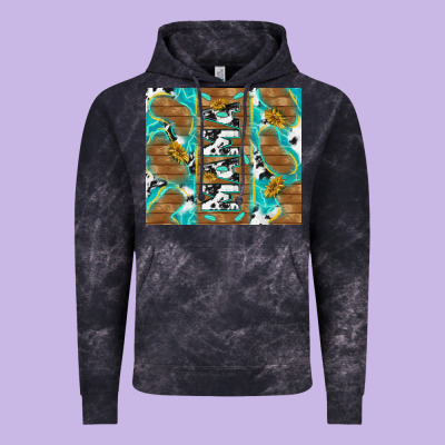 Cowhide Mama With Rustic Teal Wood Vintage Hoodie Designed By Tumblerdesignbyshophia