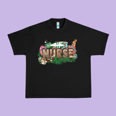 Easter Egg Nurse Bunny Easter Day Urban Heavy Tee Designed By Howdyjamesfarm