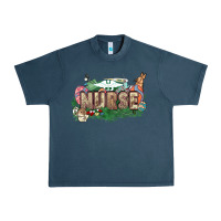 Midnight Navy Easter egg Nurse bunny Easter Day Urban Heavy Tee - HowdyJamesFarm