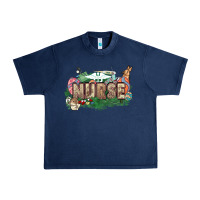 Navy Easter egg Nurse bunny Easter Day Urban Heavy Tee - HowdyJamesFarm