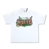White Easter egg Nurse bunny Easter Day Urban Heavy Tee - HowdyJamesFarm
