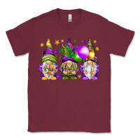 Burgundy Mardi Gras gnomes Classic Tee - NancyCooperArtShop