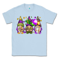 Dusty Blue Mardi Gras gnomes Classic Tee - NancyCooperArtShop