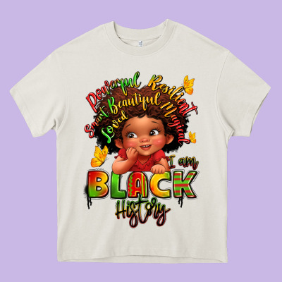 Empowering Black Heritage Heavy Core Tee Designed By Lillyallendesigns