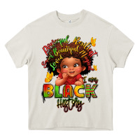Cream empowering black heritage Heavy Core Tee - LillyAllenDesigns