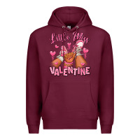Burgundy Little miss Valentine afro kid sneakers Premium Hoodie - RanaPortraitStore